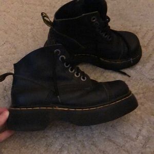 Black Doc Marten boots